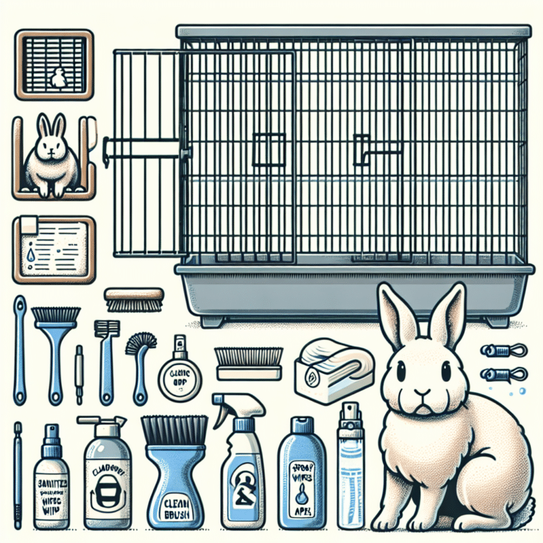 Cleaning Rabbit Cages Efficiently