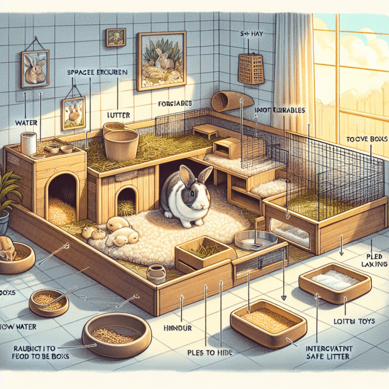 Indoor Rabbit Habitat Setup Guide